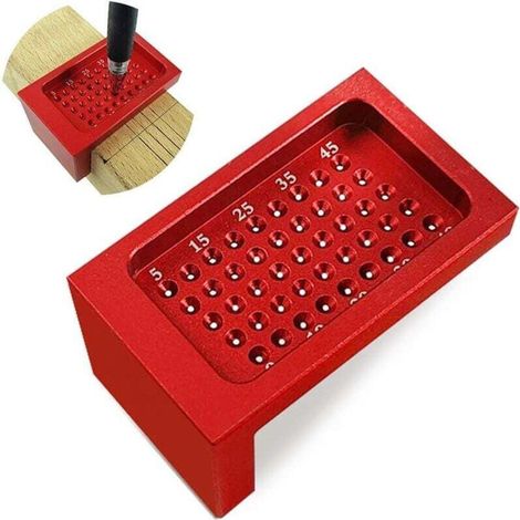 Outils de menuiserie de précision Ulisem, règle de mesure de trous, règle de mesure métrique, alliage d'aluminium, règle de mesure, outil de menuisier (1/4)