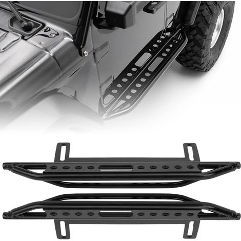 Curseurs de Pédale Latérale en Métal pour 1/10 Chenilles Accessoires Voiture Marchepied Latéral et Plaque de Pédale (1/5)
