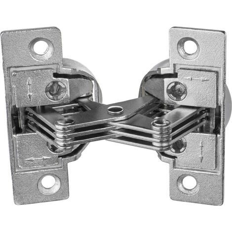 Charnière de Meubles à Vis - GS 45 Charnière pour 45° Onglet Angle D'Ouverture 135° Acier Nickelé 1 Pièce - Charnière de Raba (1/4)
