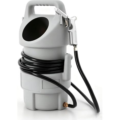 HAUTOUR Kit de Pistolets de Sablage, Sableuse Portable, Pistolet de Sablage à air Comprimé, Grande Capacité 22.68kg, Tuyau 4.5m, équipement Anti Corrosion Métal,pour Polissage,Lissage,Dérouillage,Nett (1/5)