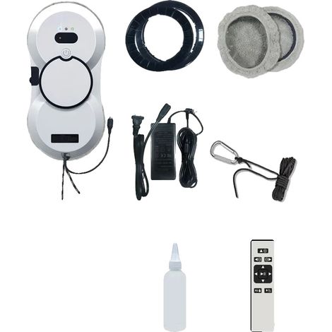 Robot de Nettoyage de Fenêtres, Détection de Bord Intelligente, Nettoyage Efficace par Double Pulvérisation, EU-5600Pa (1/2)