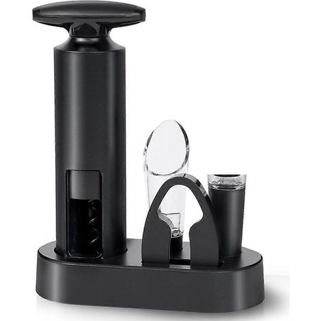 Coffret tire-bouchon avec coupe-capsule, bec verseur et bouchon à vide. (1/5)
