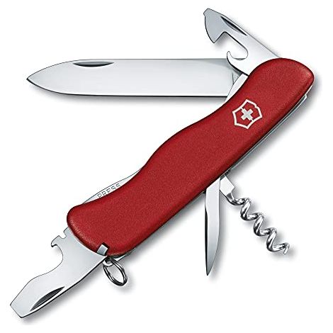 Victorinox Picknicker Coltello da Tasca, Feststellklinge, Cacciavite - Rosso, Einheitsgröße (1/4)