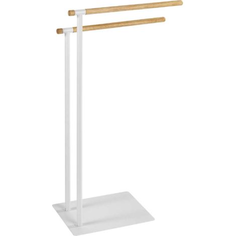 WENKO Porte-serviettes Macao - porte-vetements, Acier, 43 x 79 x 24 cm, Blanc (1/4)