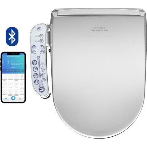 Abattant japonais lavant – Bronze Connect – Lavage à l'eau chaude – Séchage à air chaud – Chauffage siège réglable – Détecteur de présence – Toptoilet