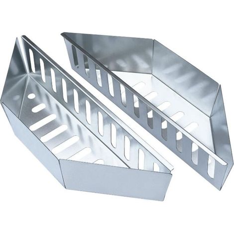 Charbon Char-Basket pour Barbecue charcoal basket Barbecues à Charbon de 38.5 et 11 cm, Panier Charbon pour chaleur Directe et Indirecte, 2 Pack (1/4)