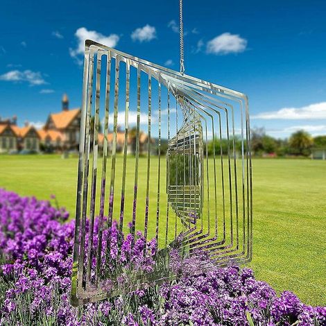 3d Wind Spinner En Acier Inoxydable Intrieur Extrieur Dcor Partie Cintique Yard Art Dcorations 3d Artisanat Ornements En Mtal 9.8 Pouces 3d Motif (1/5)