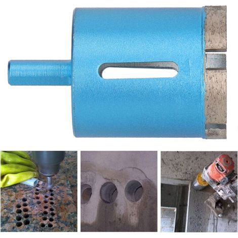 Diamantbohrer, elektrische Handlochsäge für Marmor, Beton, Kunststein, Lochöffner, Lochdesign mit Ausrissen, einfache Installation und Bedienung, breites Loch (1/5)