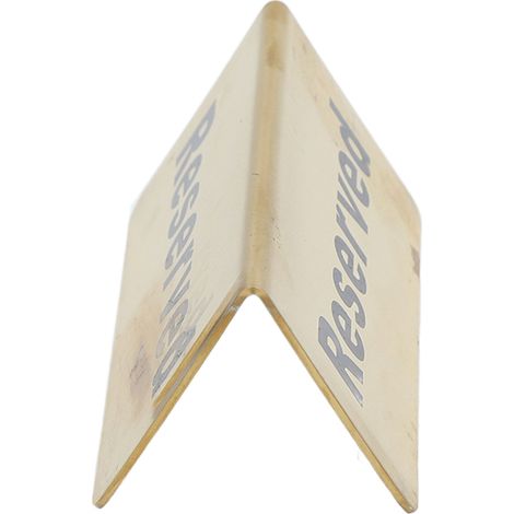 Panneau de table en métal, acier inoxydable robuste, double face, gain de place, doré, pour fêtes, mariages, hôtels, réservé. (1/5)