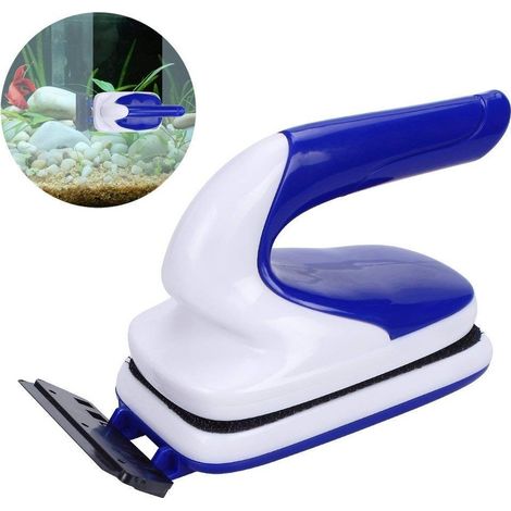TrAdE Shop Traesio - Spazzola Magnetica Acquario Galleggiante Maniglia Dn20 Calamita 16-20mm Pulizia - (1/2)