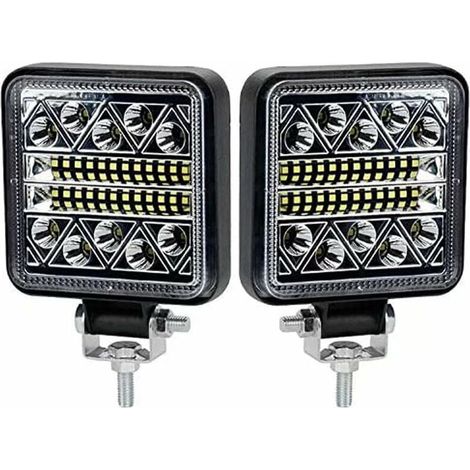 BR-Vie 102W Phare de Travail à LED 10200LM Feux de Recul Led 12v, Phare Led Projecteurs pour voiture, tracteur bateau, 12-24v camion, 2 pcs