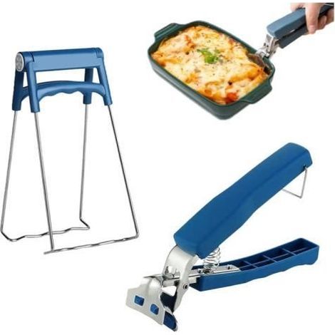Ofenzange, 1 Stück, hitzebeständiger Schüsselclip, 1 Stück heiße Schüsselzange mit rutschfestem PP-Griff für Dampfgarer und Heißluftfritteuse - fy (1/4)