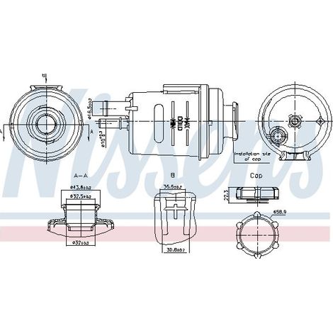Vase d'expansion, liquide de refroidissement NISSENS 996314 FORD 1377314