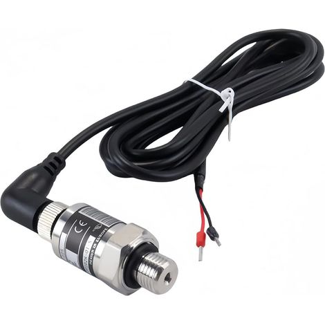 Transmetteur de pression en acier inoxydable 0-10 bar / 1 MPa DC24 V 4-20 mA Sortie G1/4 pouces, résistant à la flexion IP68 Capteur de pression pour systèmes industriels eau-gaz (1/5)