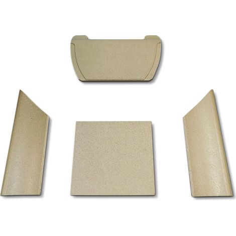 Habillage de foyer pour poêles à cheminée 655 de Contura - vermiculite - 4 pièces