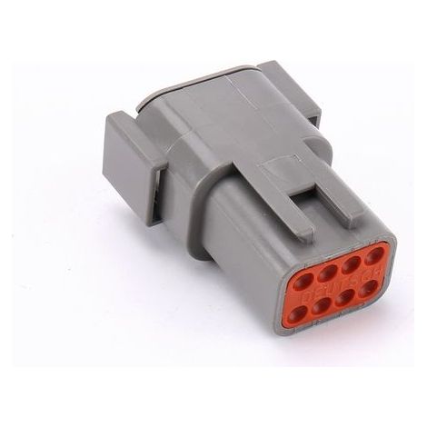 DTM04-8P Waterproof Automotive Connector, Locking Male/Female Plug for Heavy Duty Wiring Harnesses (1/4)