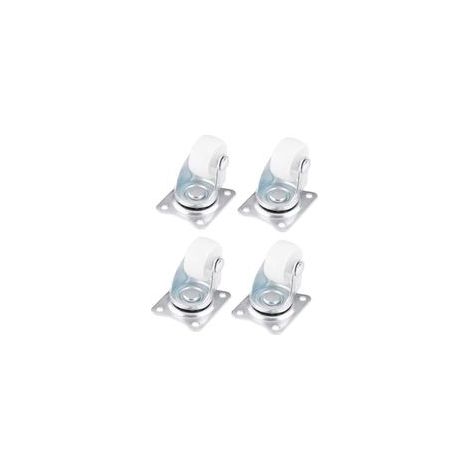 ruedas giratorias universales, ruedas giratorias de 25 mm, ruedas resistentes, ruedas silenciosas, carga máxima de 40 kg para sillas, carritos pequeños y maletas.