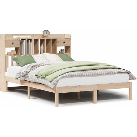 Maison Exclusive - Letto Libreria senza Materasso 140x200 cm in Legno di Pino