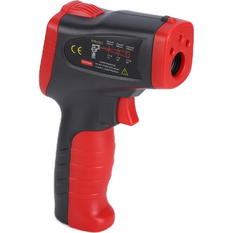 Thermomètre infrarouge sans contact WT323 avec écran LCD couleur et thermocouple de type K (1/5)