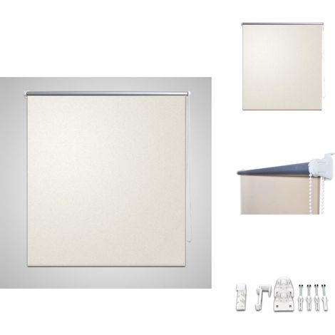 Store enrouleur occultant 80 x 230 cm crème - Store Occultant - Rideau Obscurcissant - Store Enrouleur - Isolation Thermique - Décoration Intérieure (1/4)