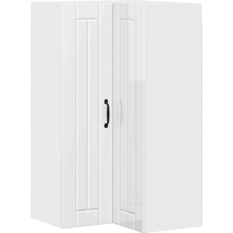 Maison Exclusive - Armario Esquinero de Pared LUCCA Brillante 57