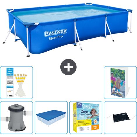 Bestway Steel Pro Rechteckig - 300x201x66 cm - 7-teilig S234