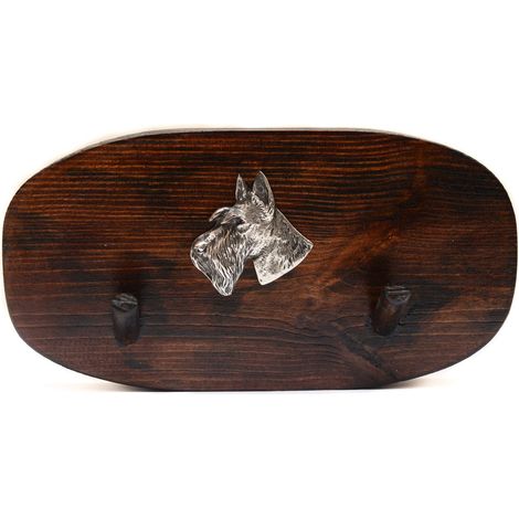 Scottish Terrier, Aberdeen Terrier: colgador de accesorios, colgador de medallas con un perro, ganchos para llaves de Art-Dog (1/5)
