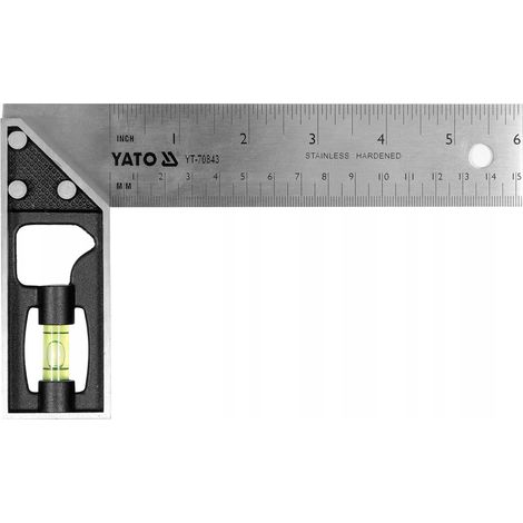 Squadra yato yt-70843 acciaio inossidabile 150 mm