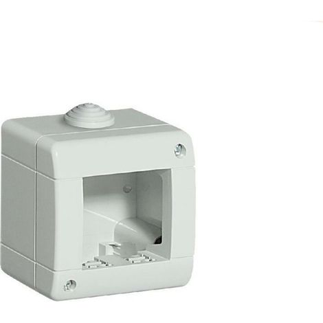 Custodia idrobox per esterno a 2 posti compatibile con living light international air cassetta per interruttori ip40 (1/3)