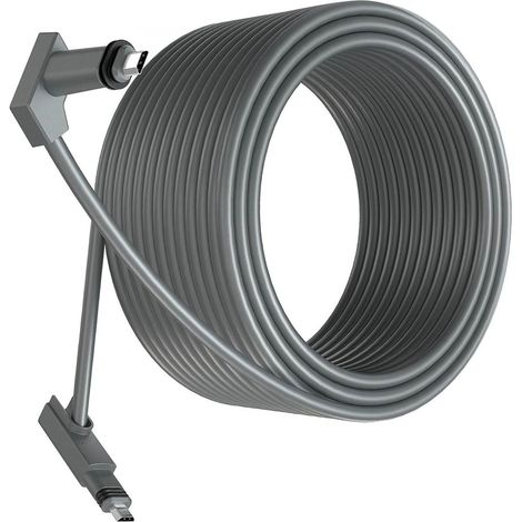 Câble prolongateur pour antenne satellite rectangulaire V2, câble de rechange étanche avec embouts, 45 m, gris (1/5)