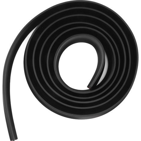 Bande d'étanchéité flexible adhésive TPE pour douche, séparation humide/sec, accessoire salle de bain, 3 mètres, noir (1/5)