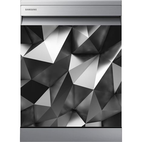 Stickers Lave vaisselle - Effet 3D - 60x60 cm - Adhésif BRILLANT (1/2)