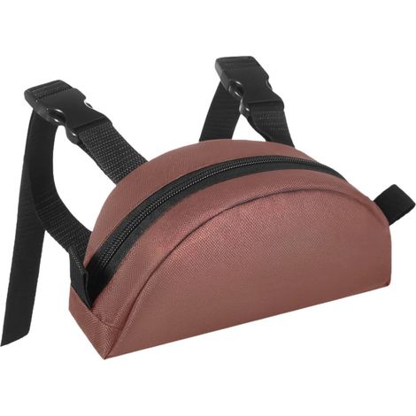 Sacoche de Selle Cheval - 1 Pièce - Tissu Oxford Robuste - Rangement Compact Téléphone Clés - Équitation Western Endurance Plein Air - 22x8x12 cm Marron (1/5)