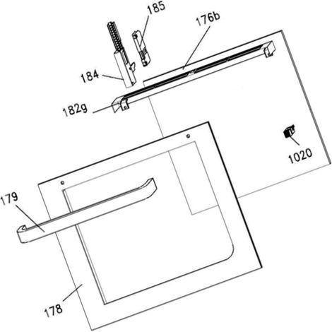 Vitre extérieure (repère n°178) - Forni, Fornelli Elettrici e a Gas - ROSIERES - 4368546