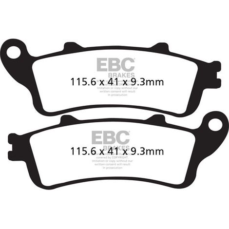 Pastillas de freno EBC SFA281 para scooter (juego para 1 disco)