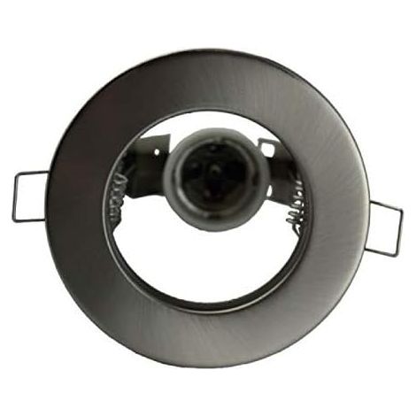 1 Anneau encastrable, filetage E27, finition nickel, pour ampoule R80, intérieur (1/3)