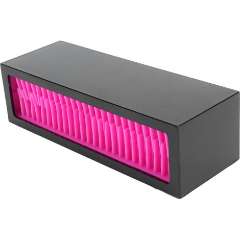 Silikon-Kosmetikaufbewahrungsbox, Lippenstift-Aufbewahrungsorganizer, Etui/Behälter für Kosmetikartikel (Schwarz, Rosenrot) (1/5)