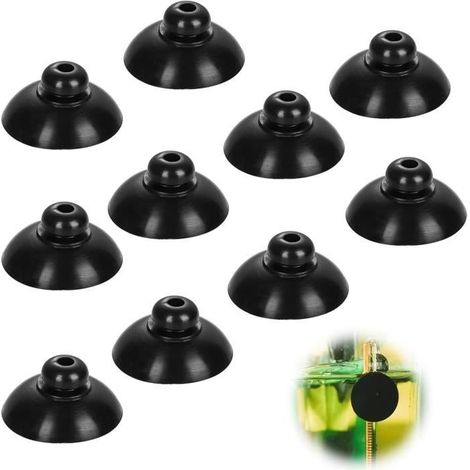 Ensemble de ventouses pour aquarium, 10 unités, pour une fixation stable des composants, avec un réglage simple et ferme dans les aquariums.-AquaForge (1/4)