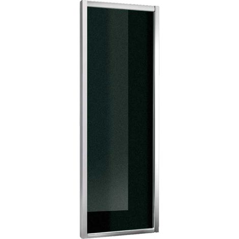 "PARETE DOCCIA FISSA """"SMERALDA"""" VETRO STAMPATO C Sp.3 mm PROFILO CROMO 68-72 cm"
