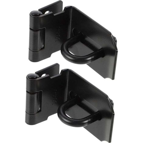 2 Pièces Boucle Moraillon De Cadenas à 90 Degrés Porte Coulissante Loquets De Serrure D'armoire Serrure à Moraillon Basculer Le Moraillon Acier Inoxydable Verrouiller Lourd (1/4)