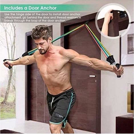 Online Store - Bandes de Resistance Elastiques Musculation Set Fitness Exercice Bandes Kit pour Fitness Yoga Gym Entraînement Hommes Femmes (1/3)
