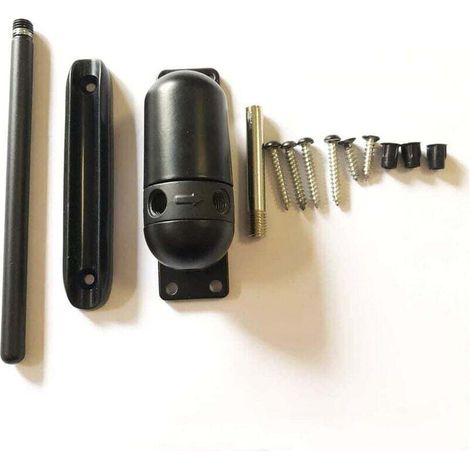 ALLIANDISMini noir maison lumière piste ferme-porte Mini porte et moustiquaire ferme-porte montage en surface auto-réglable ferme-porte à ressort (1/3)