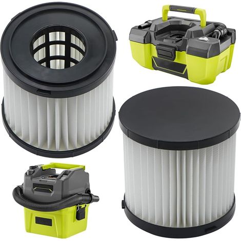 Lot de 2 filtres de rechange RPVF pour aspirateur de projet Ryobi R18PV-0 sans fil ONE+. (1/5)