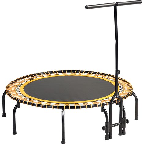 Mini trampoline fitness Ø120cm – Charge maximale 100kg – Tapis de saut en Permatron – Barre de maintien solide – Certifié CRITT – Kangui (1/4)