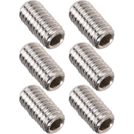 Lot de 50 vis sans tête A2-70 en inox, assortiment de goujons M3x6, kit de fixation quincaillerie résistant à la corrosion. (1/5)