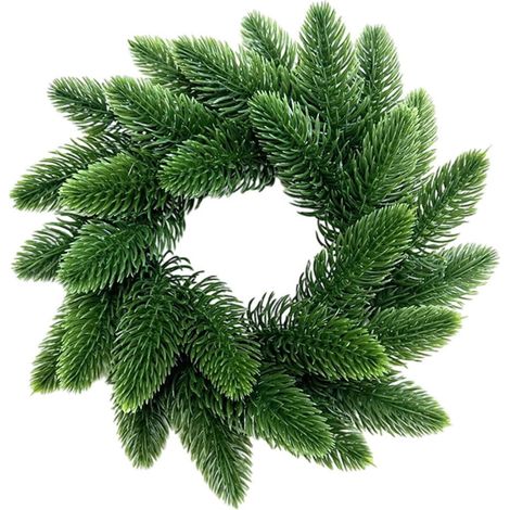 Guirlande Artificielle En Forme De Pin De Norfolk - Décor De Noël Pour Porte D'Entrée Mur Porche Intérieur Extérieur - 1 Pièce (1/5)