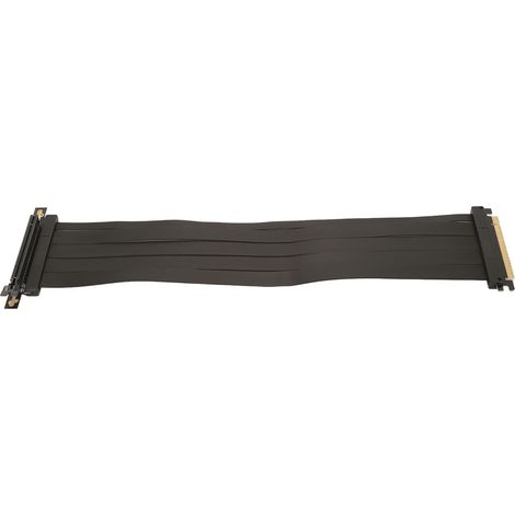 Câble montant PCIE 4.0 X16, blindage Flexible haute vitesse, connecteur à 90 degrés, Extension GPU pour RTX4090 RX6950XT 15,8 pouces (1/5)