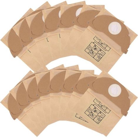15 Pièces Sac Aspirateur pour Karcher WD2 MV2 WD 2.200 A2003 A2004 WD2250 A2054 A2099 (1/4)