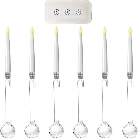 Bougies LED Pour Sapin De Noël Avec Télécommande - Fausses Bougies Lumières (1/5)