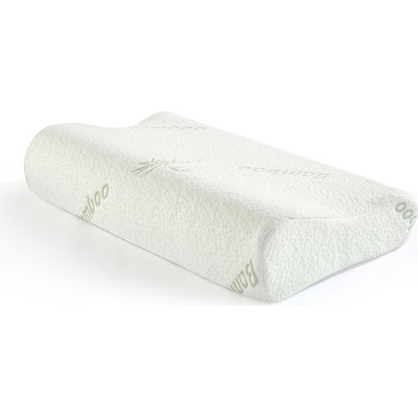 Oreiller en Mousse à Mémoire de Forme - Oreiller Cervical Orthopédique pour Le Sommeil Profond, Oreiller Hypoallergénique Lavable de Soutien Doux Prime Non Oreiller de Taille Standard 5030cm (1/5)